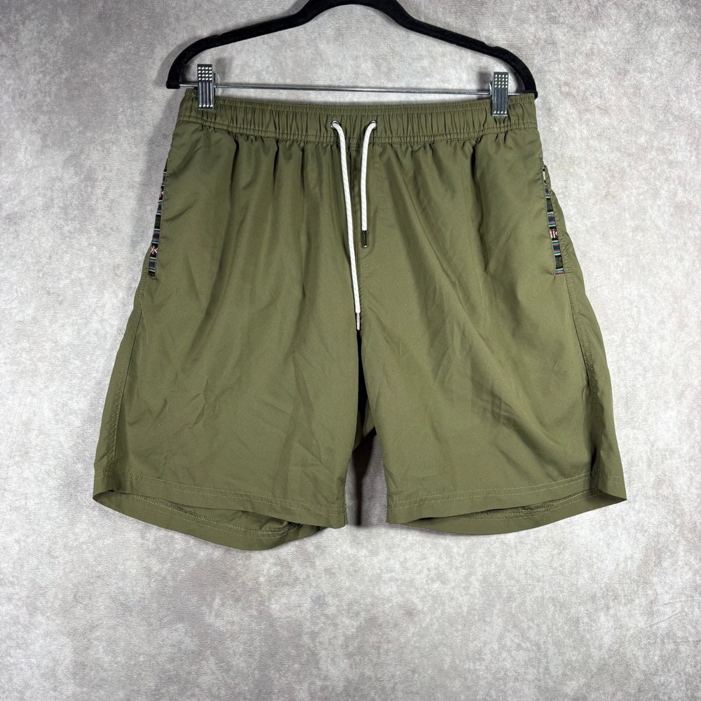 Wowie Nomad Hybrid Shorts Men L Green Gramps Casual Stretch Lined Active Outdoor